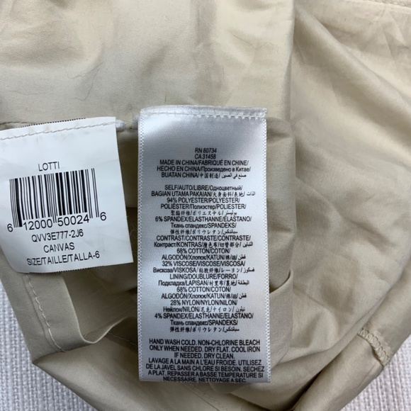 NWOT  BCBG Max Azria  FRINGED MINI SKIRT, SIZE 6 - Picture 4 of 5